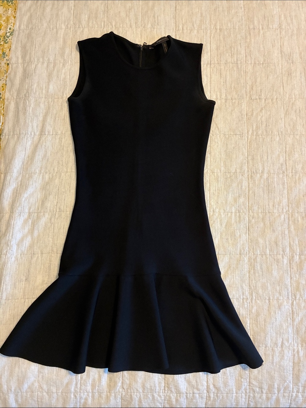BCBGMaxAzria Tatianna Black Sleeveless Peplum Mini Dress